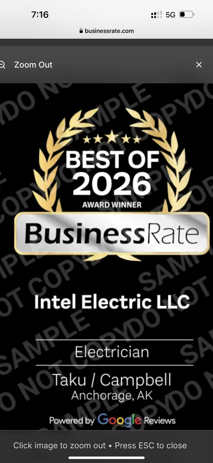 Intel Electric LLC in Anchorage